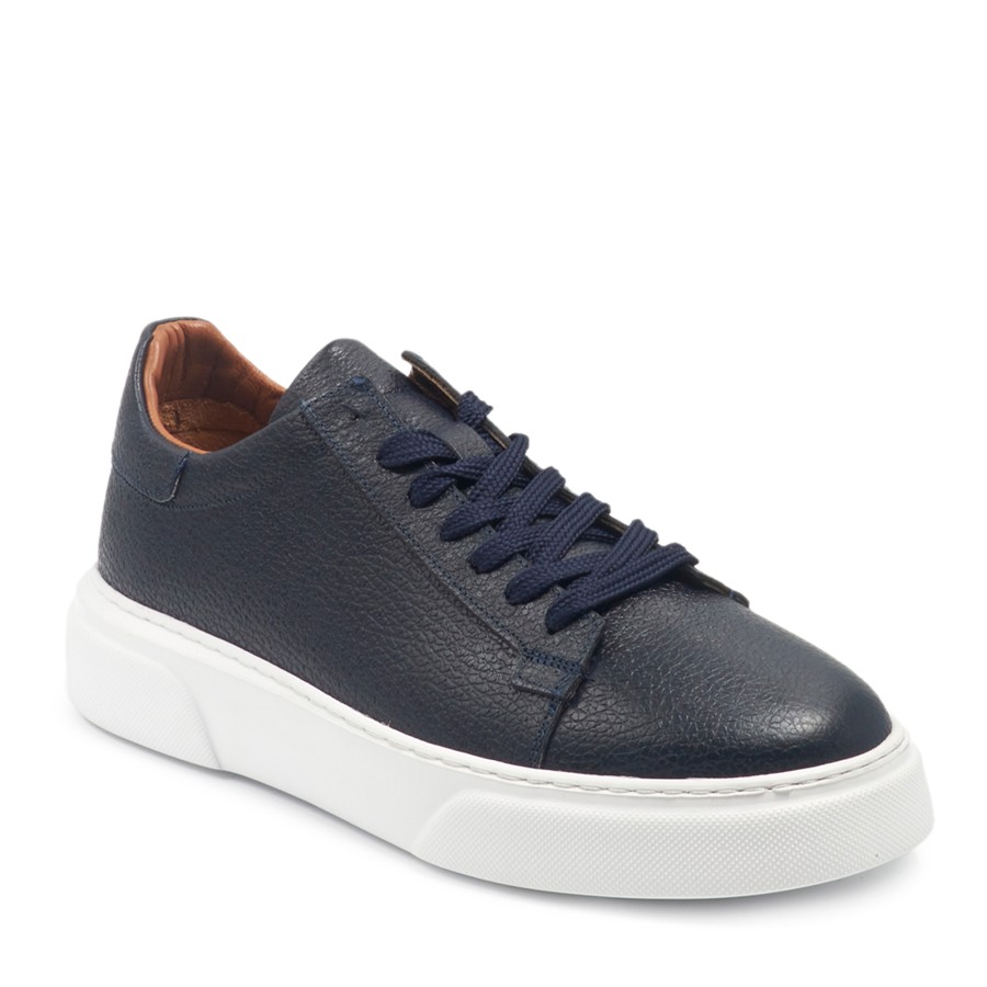 Lacivert Sneakers Deri Erkek Ayakkabı