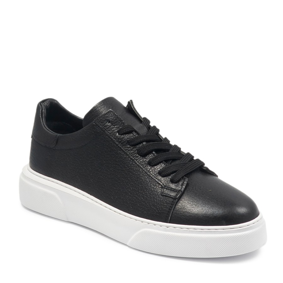 Siyah Sneakers Deri Erkek Ayakkabı