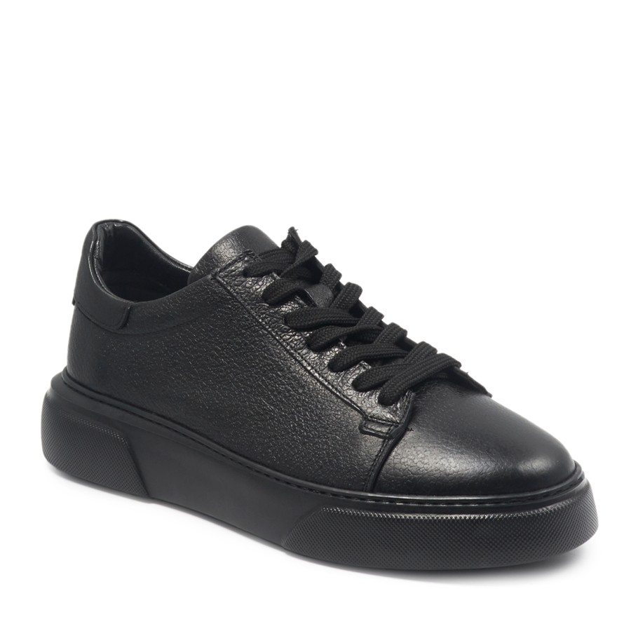 Siyah Sneakers Deri Erkek Ayakkabı
