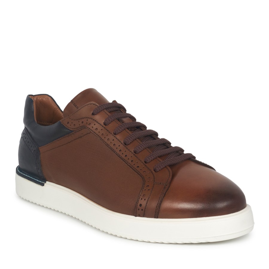 Taba Deri Sneakers Erkek Ayakkabı
