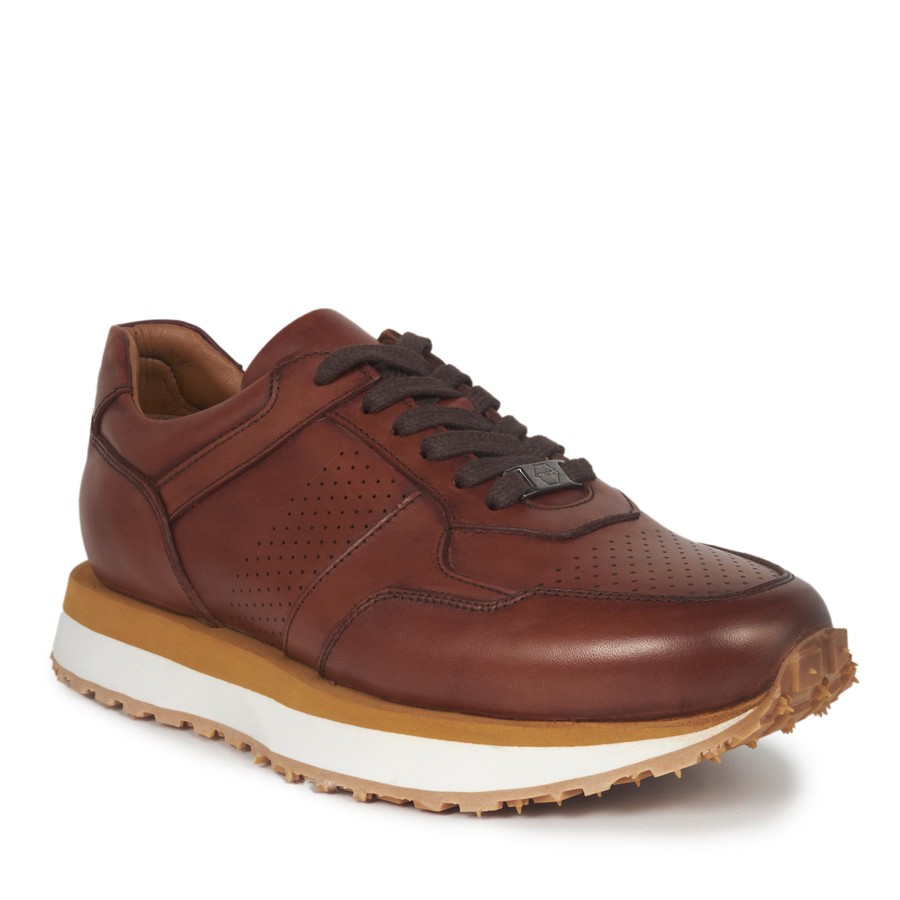 Taba Deri Sneakers Erkek Ayakkabı