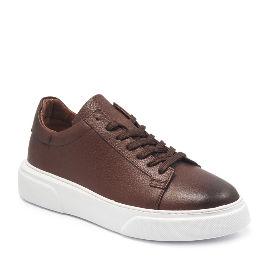 Taba Sneakers Deri Erkek Ayakkabı
