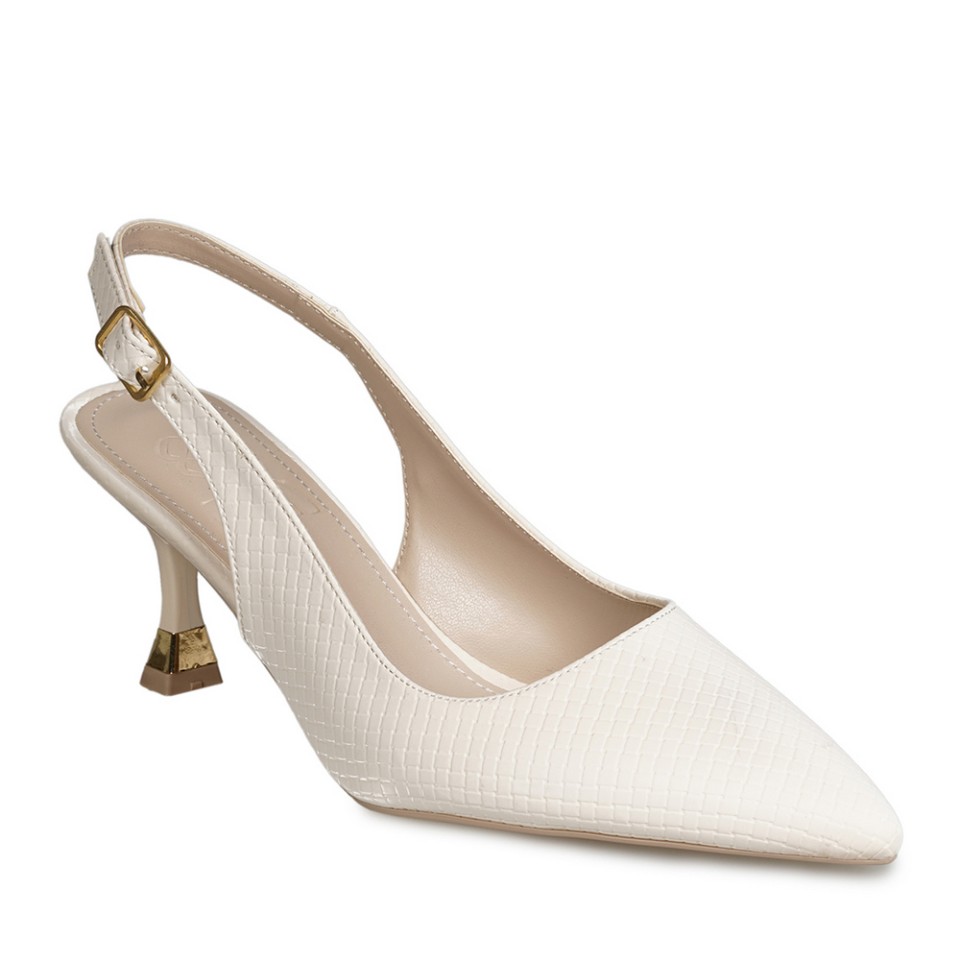 Zeytuk Bej Abiye Deri Kadın Ayakkabı 