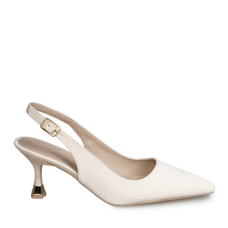 Zeytuk Bej Abiye Deri Kadın Ayakkabı 