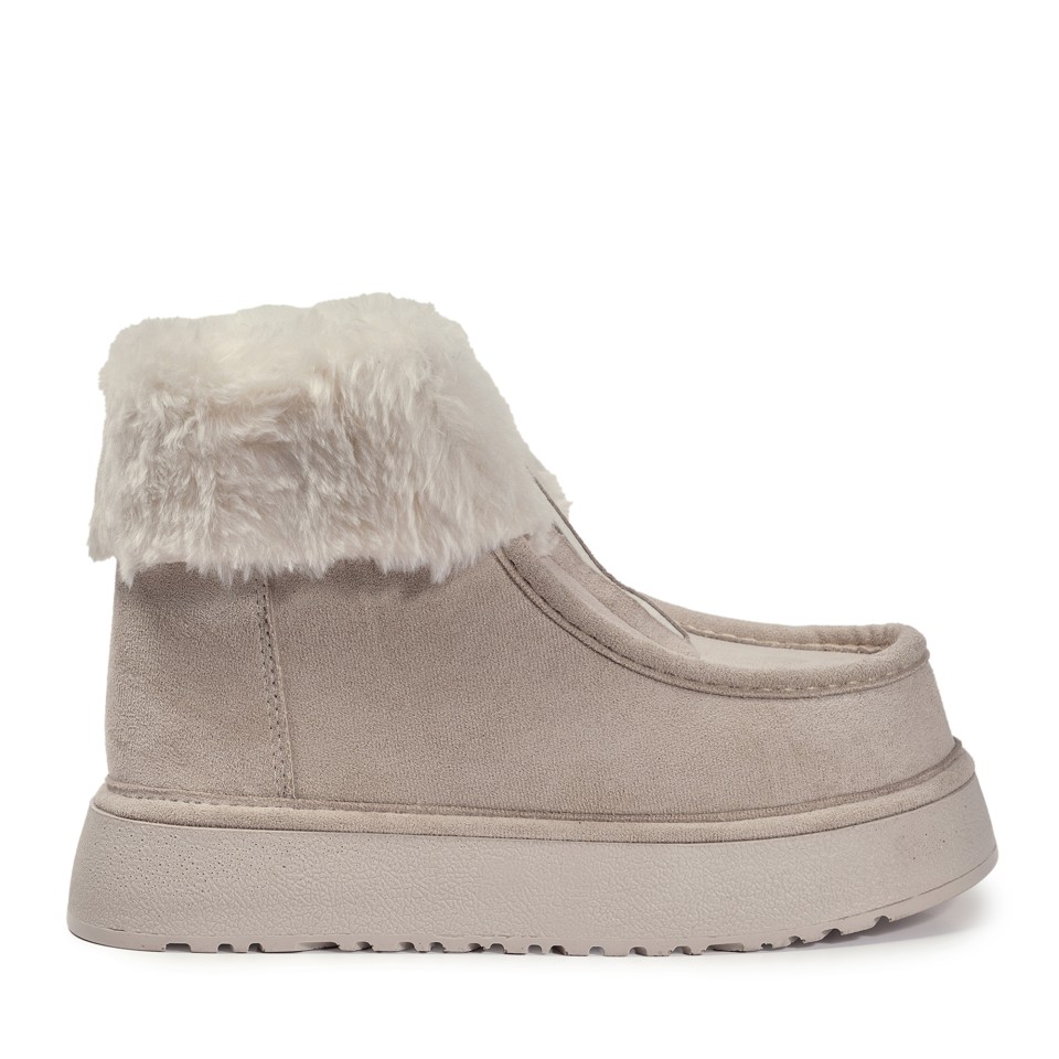 Zeytuk Bej Casual Vegan Kadın Bot