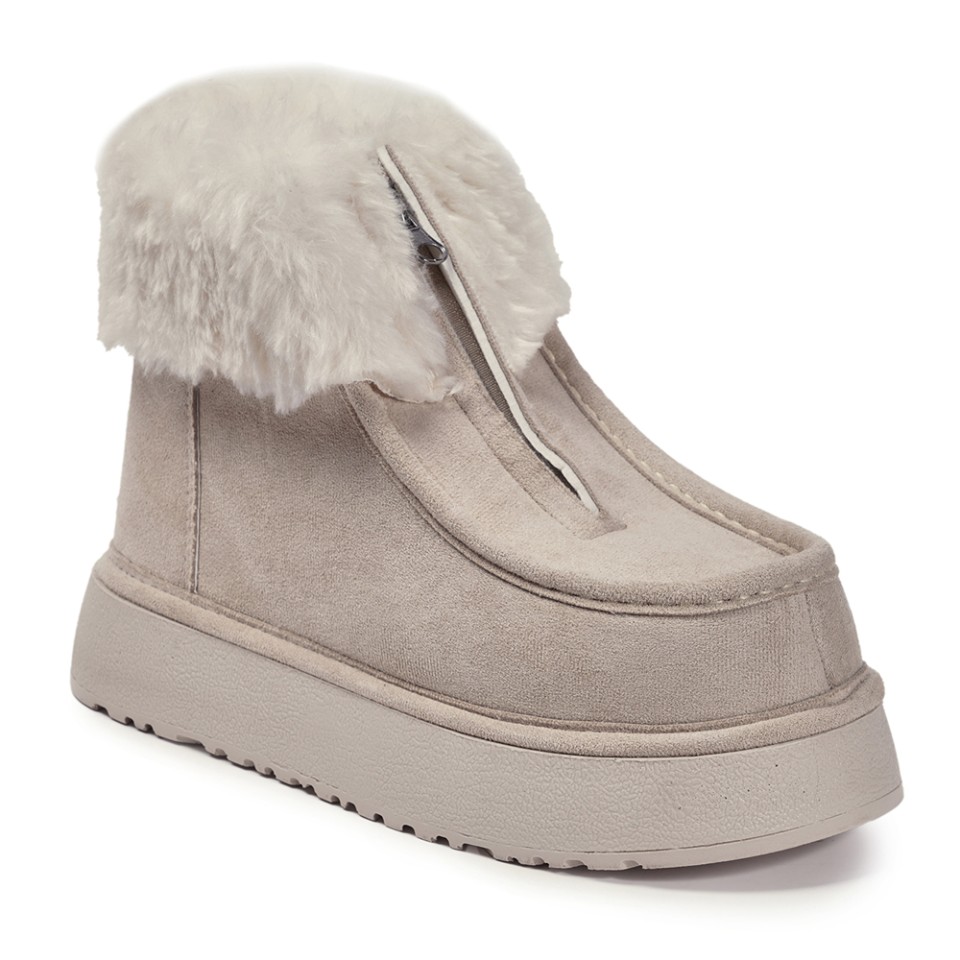 Zeytuk Bej Casual Vegan Kadın Bot