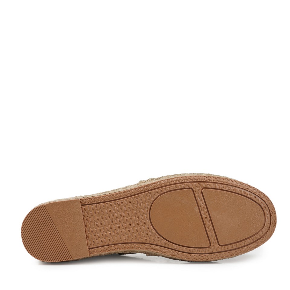 Zeytuk Bej Espadril Süet Kadın Ayakkabı 