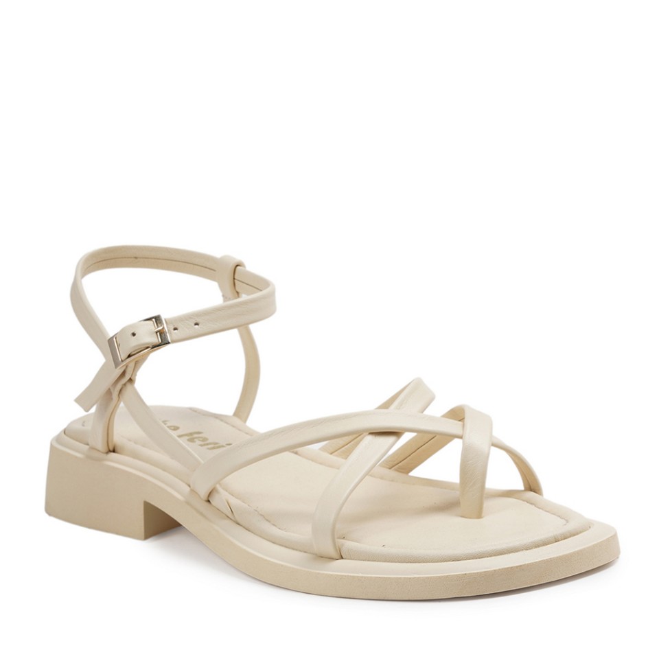 Zeytuk Bej Hakiki Deri Kadın Sandalet