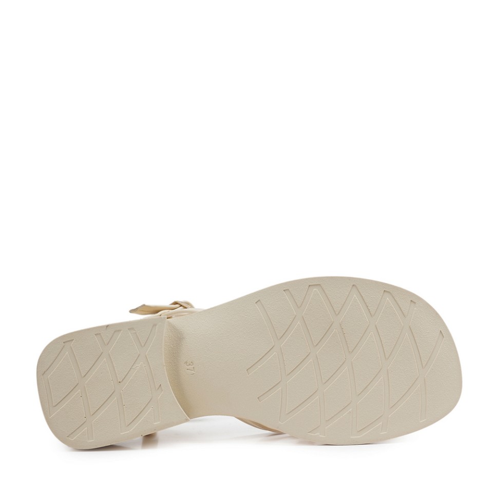 Zeytuk Bej Hakiki Deri Kadın Sandalet