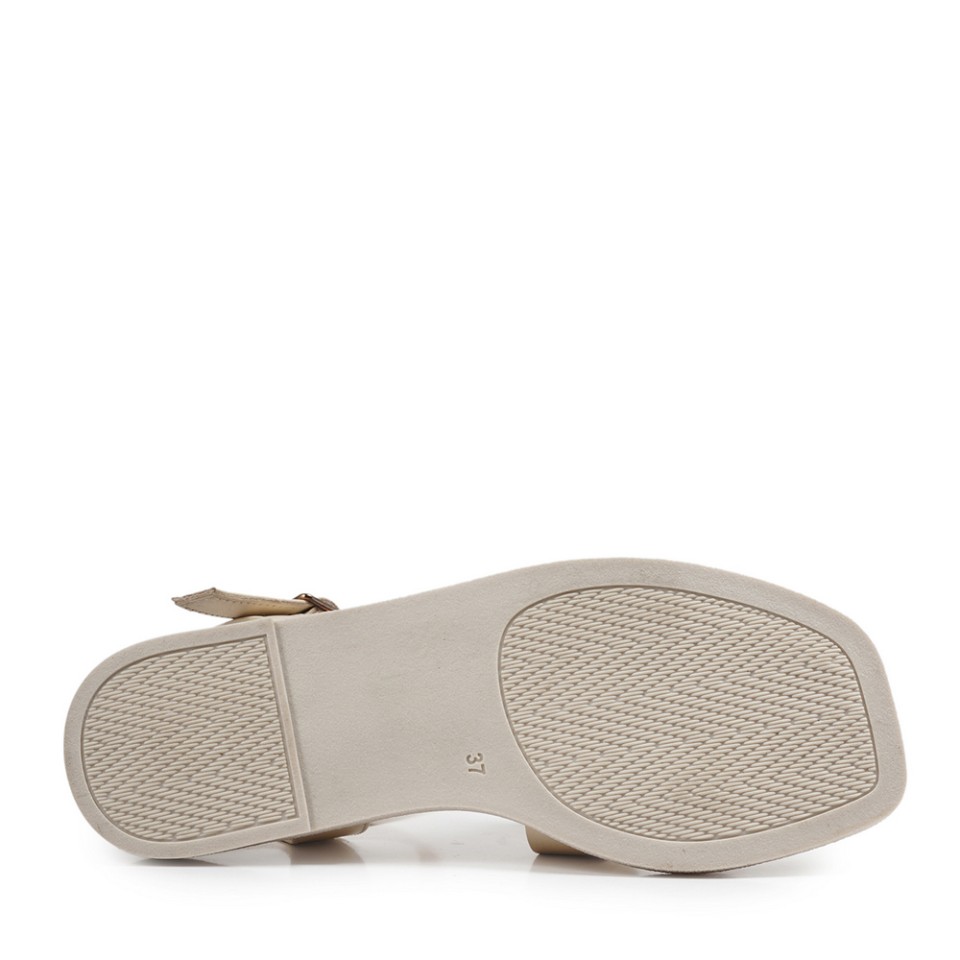 Zeytuk Bej Hakiki Deri Kadın Sandalet  