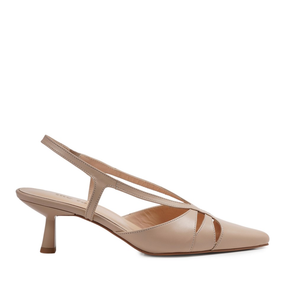 Zeytuk Bej KlasiK Deri Kadın Ayakkabı