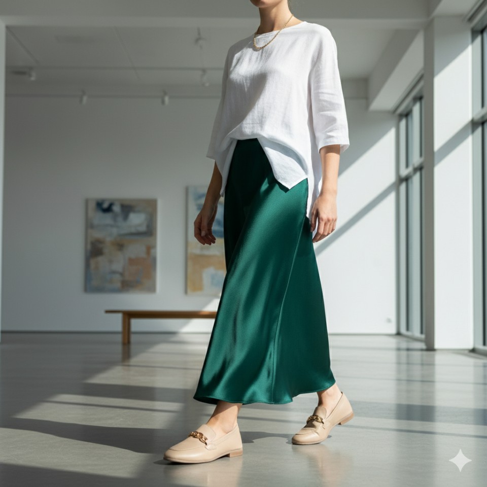 Zeytuk Bej Loafer Hakiki Deri Kadın Ayakkabı