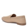 Zeytuk Bej Loafer Hakiki Deri Kadın Ayakkabı