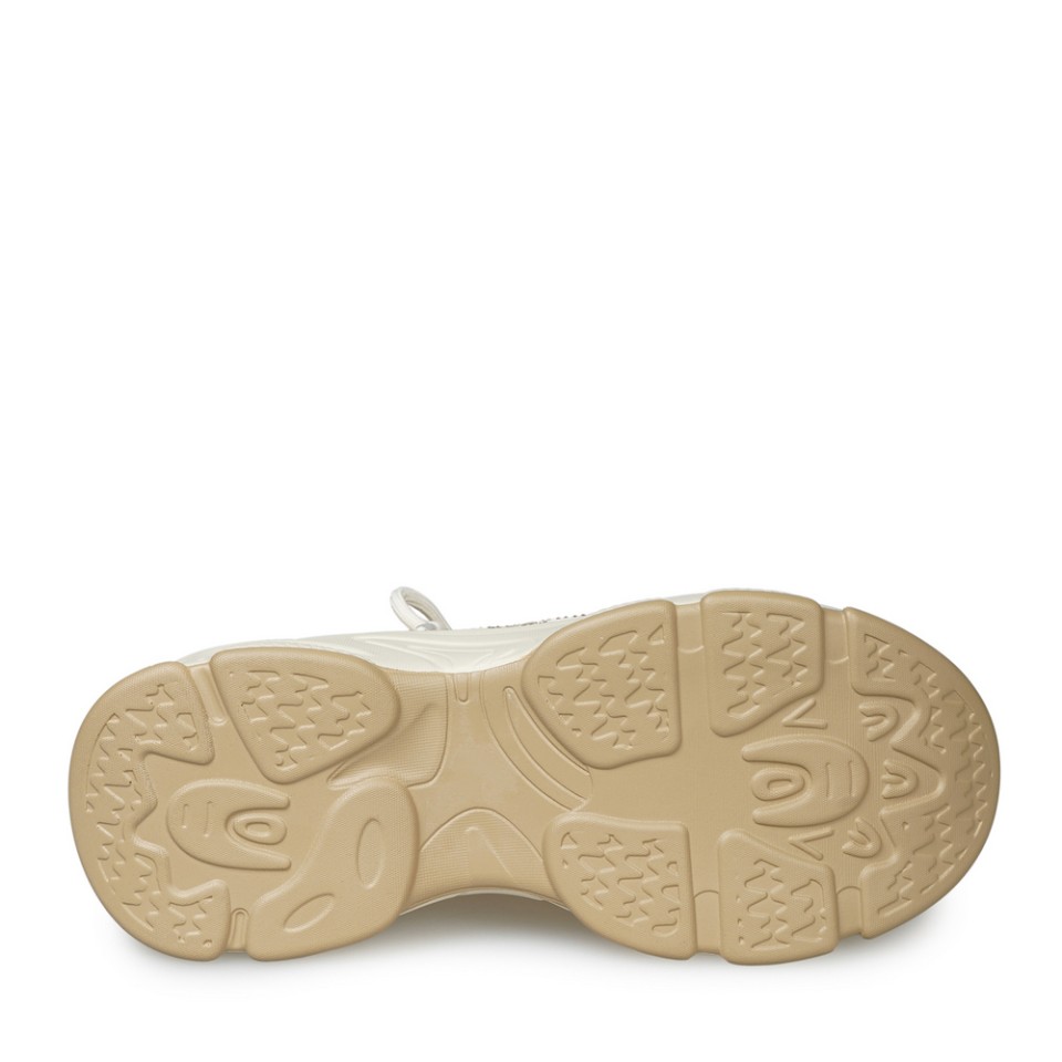 Zeytuk Bej Sneakers Tekstil Kadın Ayakkabı 