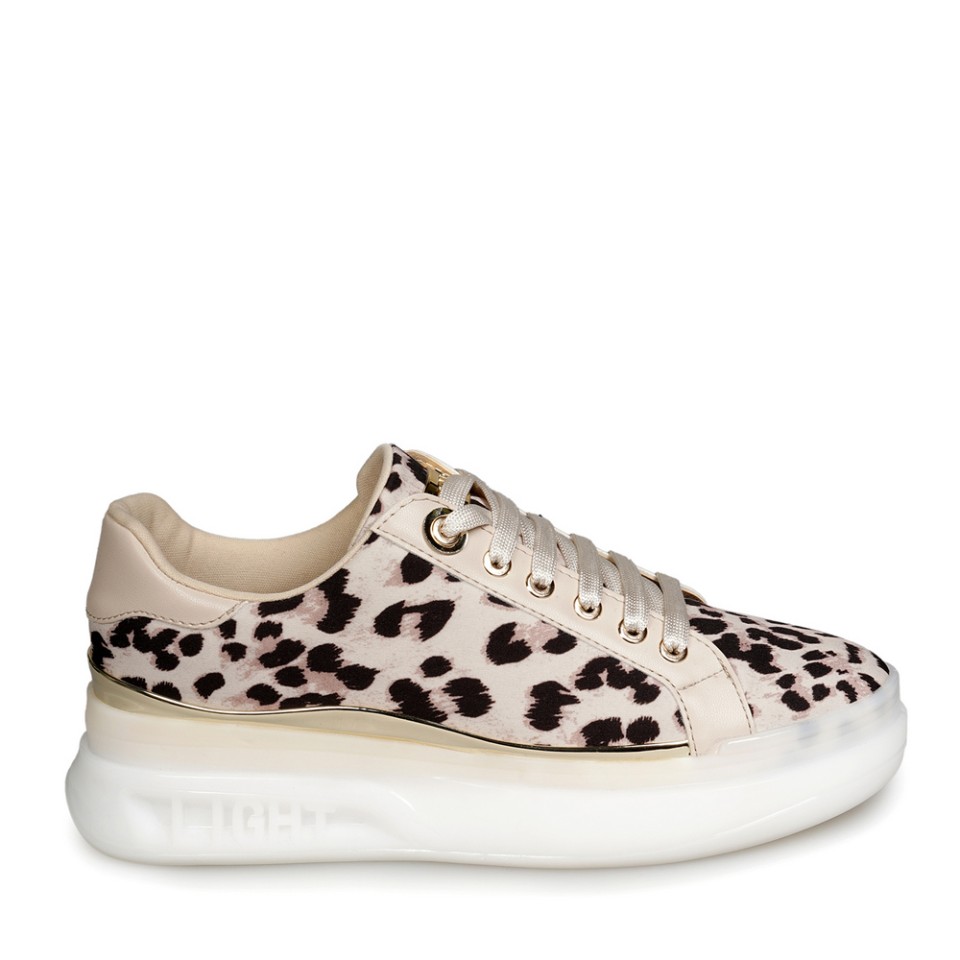 Zeytuk Bej Sneakers Tekstil Kadın Ayakkabı 