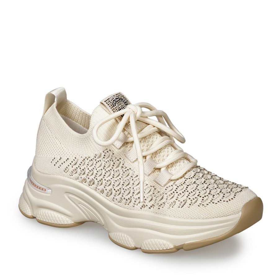 Zeytuk Bej Sneakers Tekstil Kadın Ayakkabı