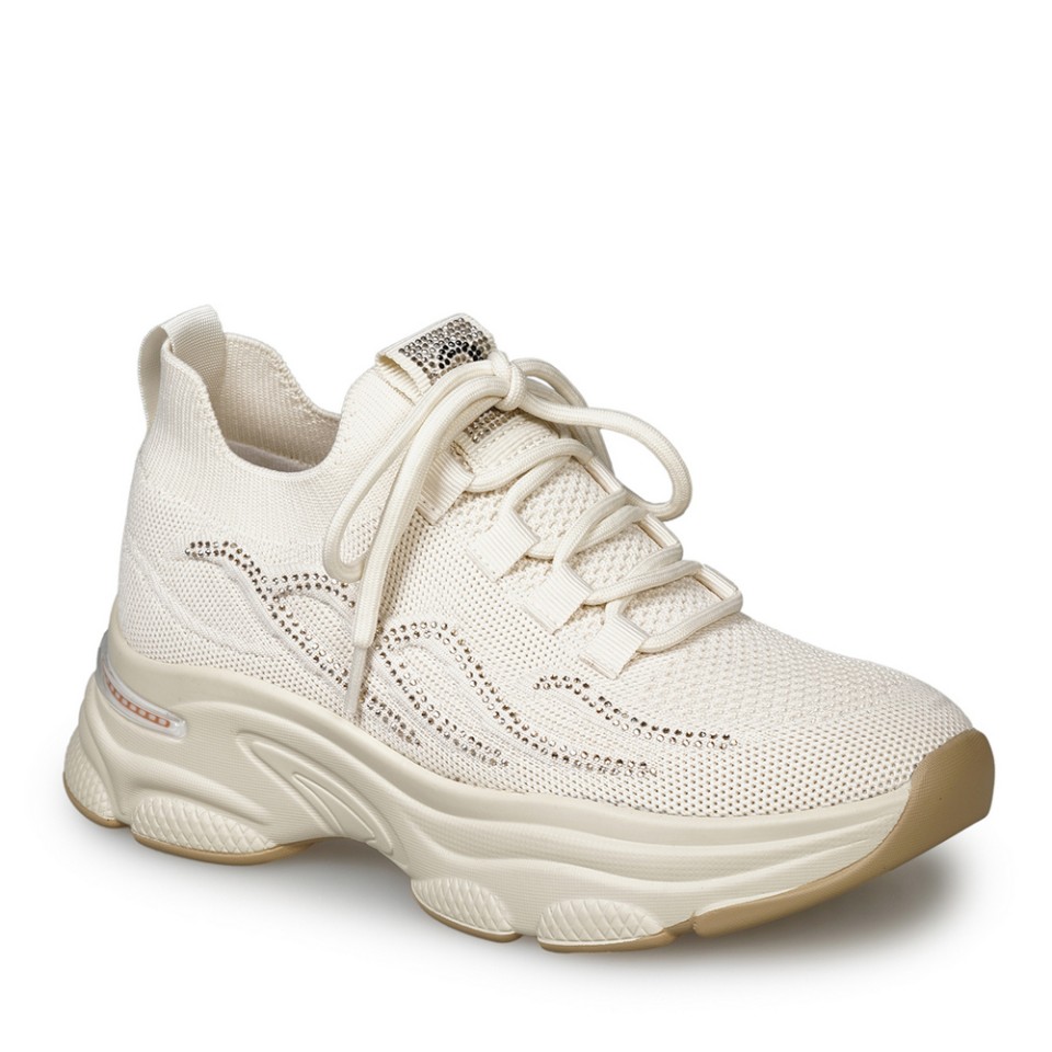 Zeytuk Bej Sneakers Tekstil Kadın Ayakkabı