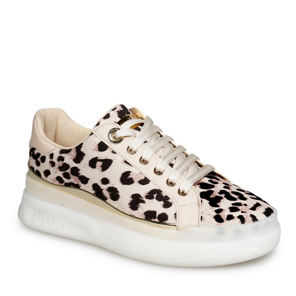 Zeytuk Bej Sneakers Tekstil Kadın Ayakkabı