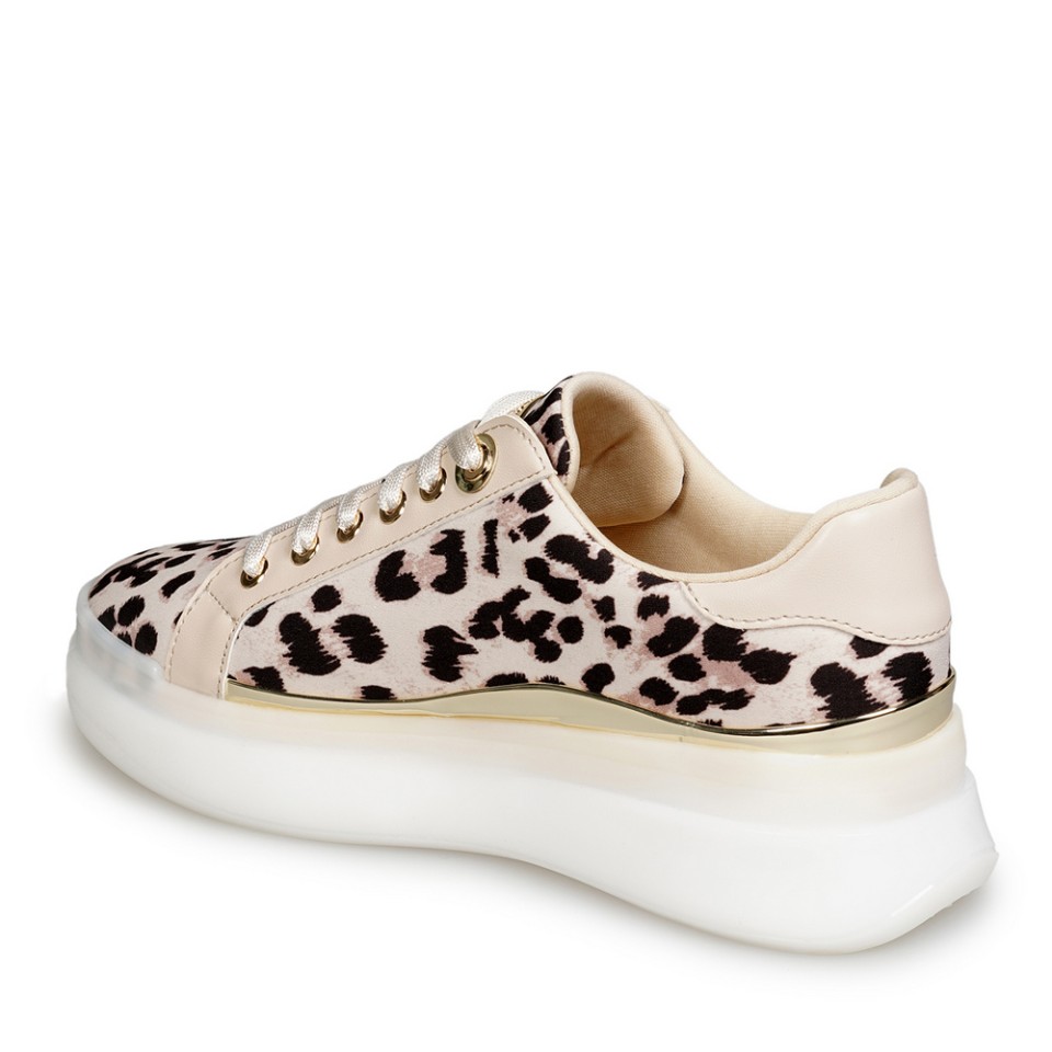 Zeytuk Bej Sneakers Tekstil Kadın Ayakkabı