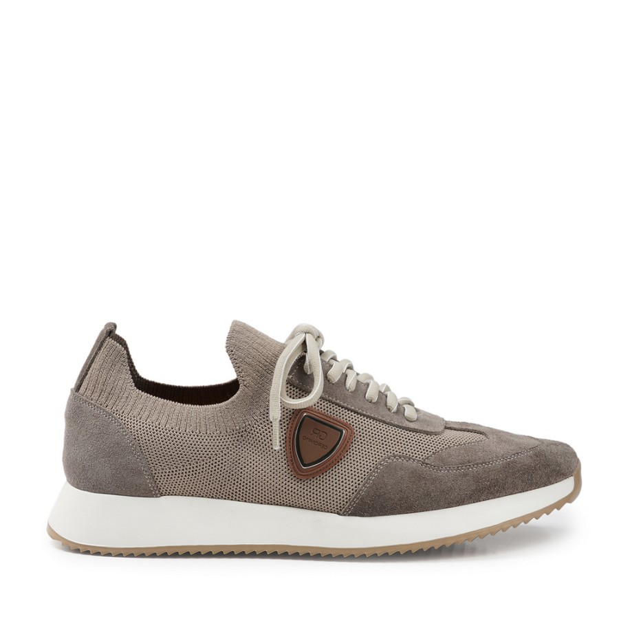 Zeytuk Bej Tekstil-Süet Erkek Sneakers  