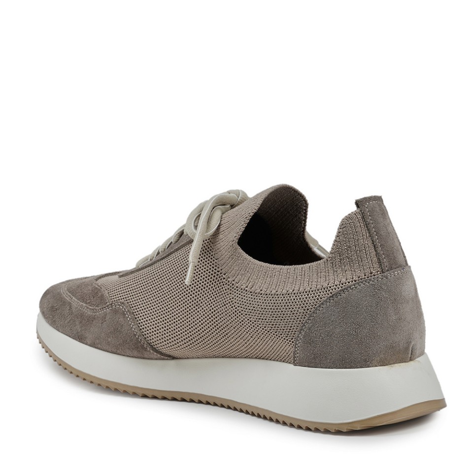 Zeytuk Bej Tekstil-Süet Erkek Sneakers  