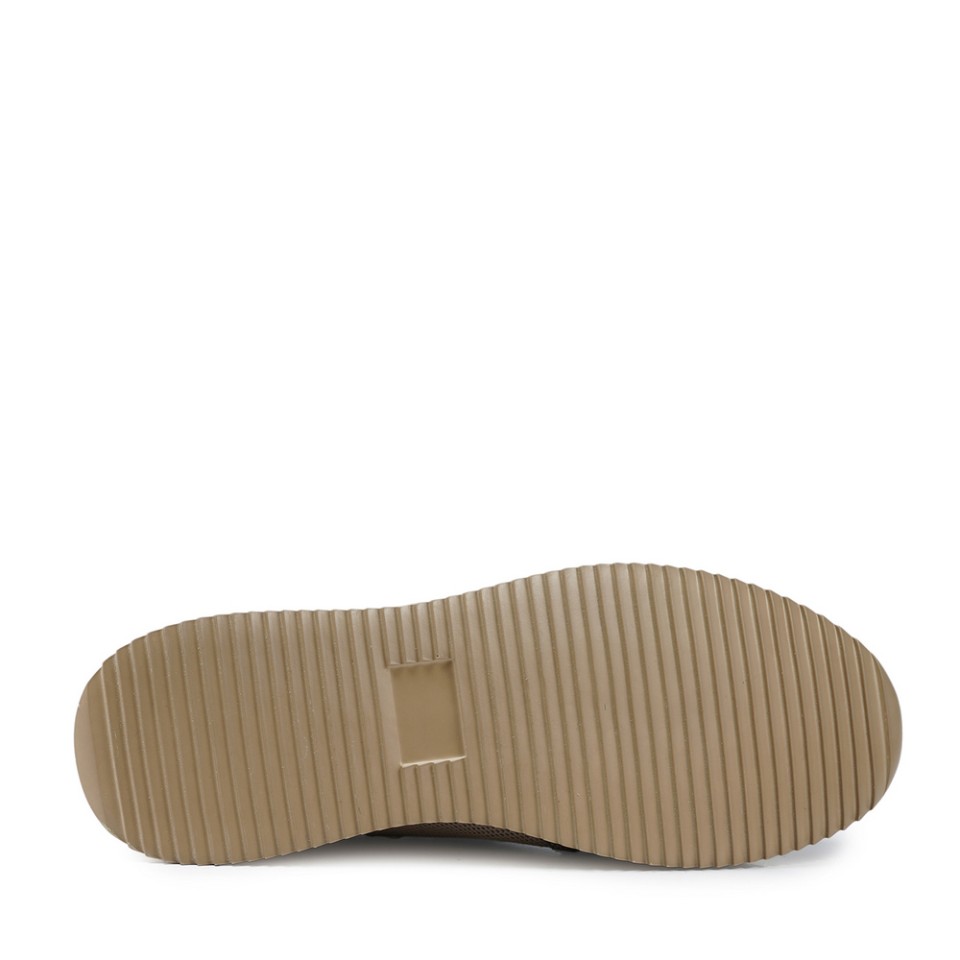 Zeytuk Bej Tekstil-Süet Erkek Sneakers  