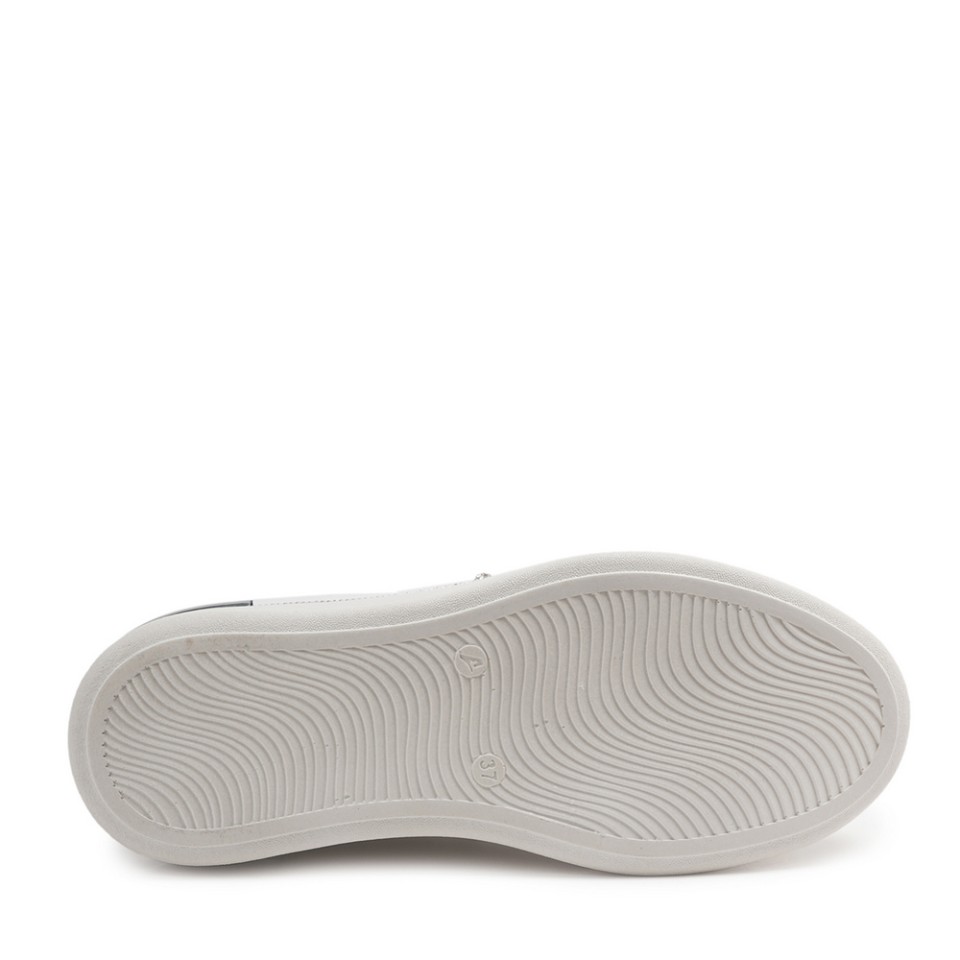 Zeytuk Beyaz Sneakers Deri Kadın Ayakkabı 