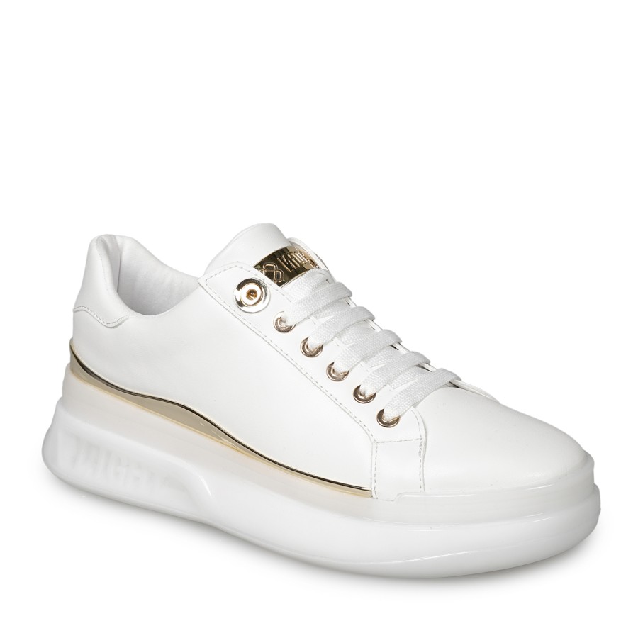 Zeytuk Beyaz Sneakers Deri Kadın Ayakkabı