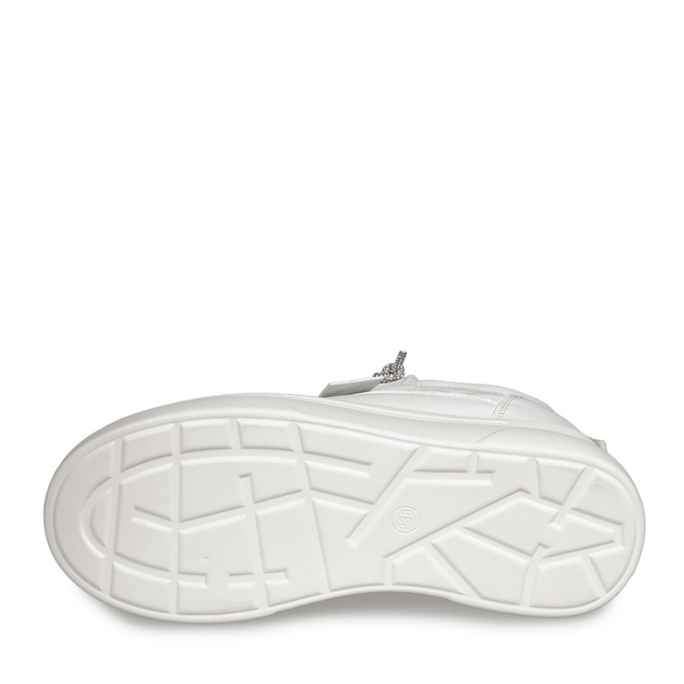 Zeytuk Beyaz Sneakers Deri-Tekstil Kadın Ayakkabı