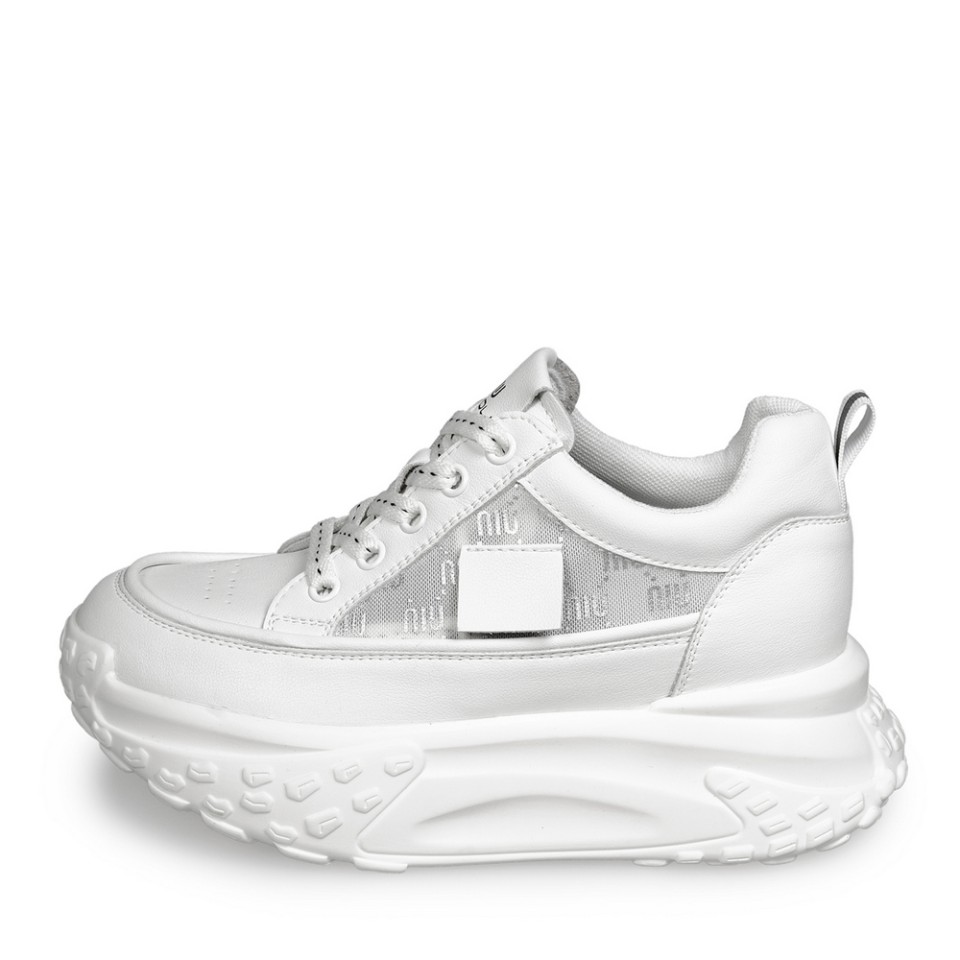 Zeytuk Beyaz Sneakers Deri-Tekstil Kadın Ayakkabı