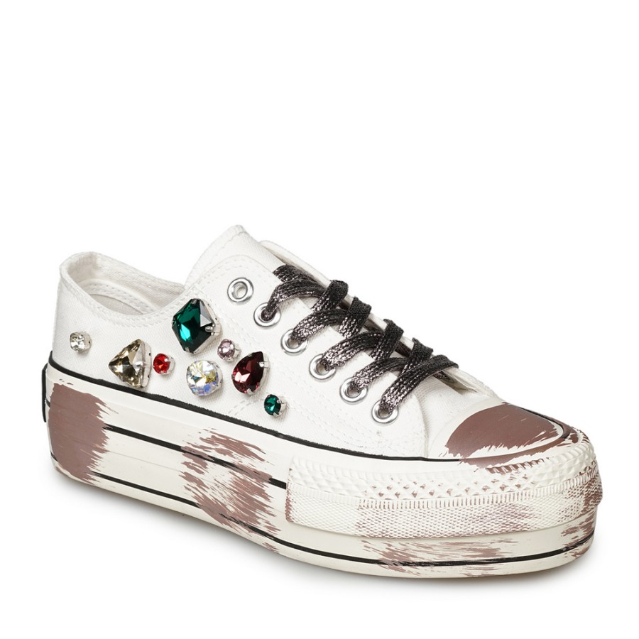 Zeytuk Beyaz Sneakers Tekstil Kadın Ayakkabı 