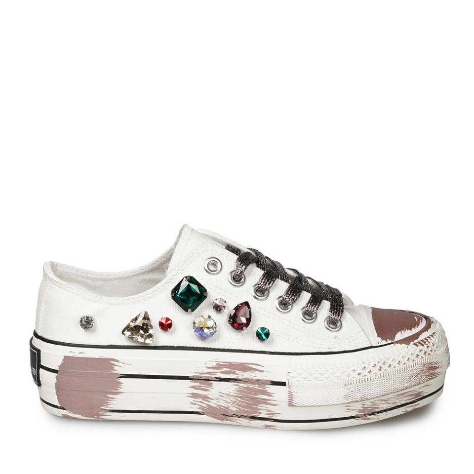 Zeytuk Beyaz Sneakers Tekstil Kadın Ayakkabı 