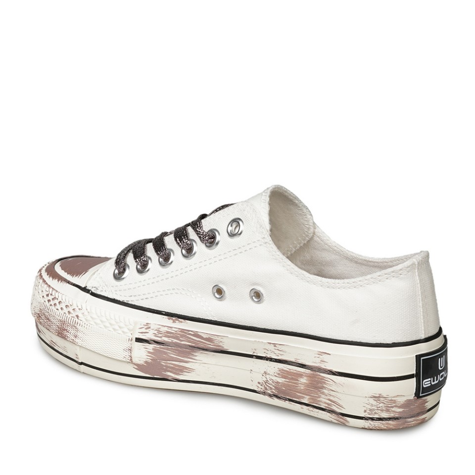 Zeytuk Beyaz Sneakers Tekstil Kadın Ayakkabı