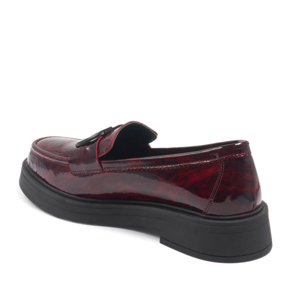 Zeytuk Bordo Rugan Casual Kadın Ayakkabı 