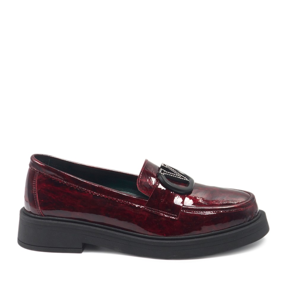 Zeytuk Bordo Rugan Casual Kadın Ayakkabı