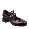 Zeytuk Bordo Rugan Mary Jane Kadın Ayakkabı