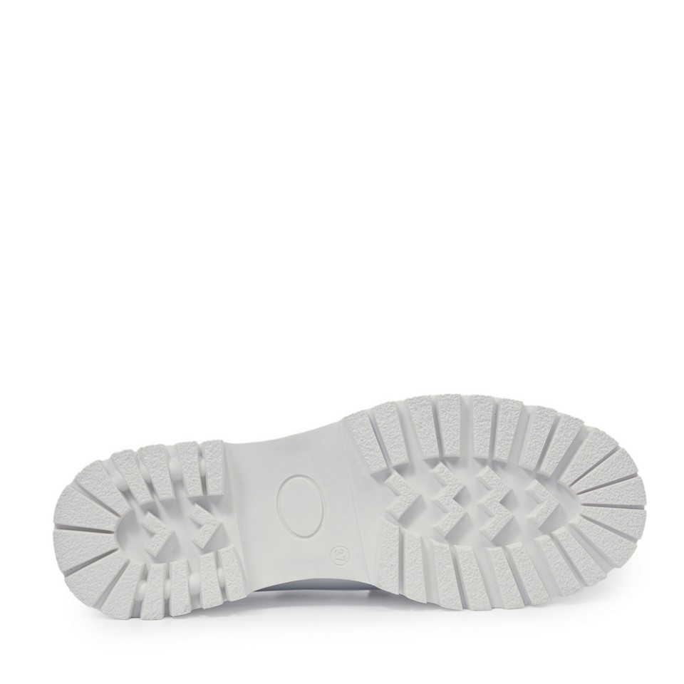 Zeytuk Casual Hakiki Deri Beyaz Kadın Ayakkabı