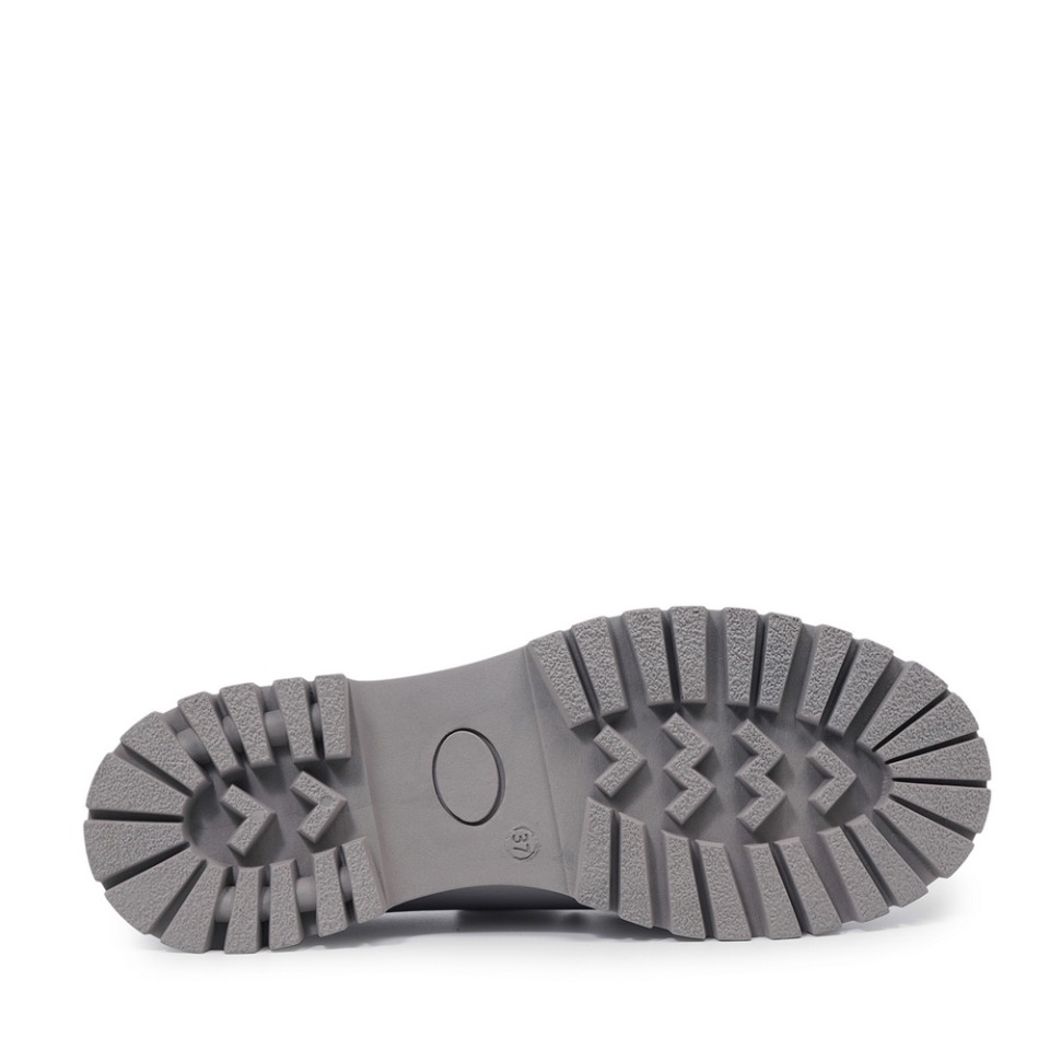 Zeytuk Casual Hakiki Deri Gri Kadın Ayakkabı