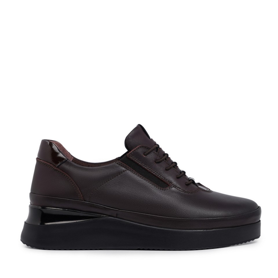 Zeytuk Casual Hakiki Deri Kahverengi Kadın Ayakkabı