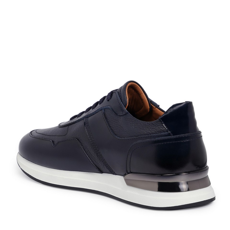 Zeytuk Casual Hakiki Deri Lacivert Erkek Ayakkabı