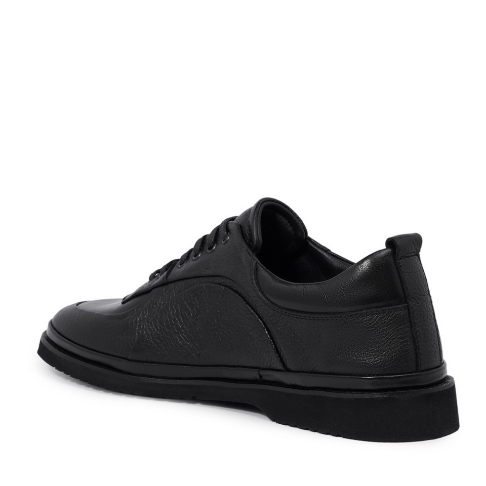 Zeytuk Casual Hakiki Deri Siyah Erkek Ayakkabı