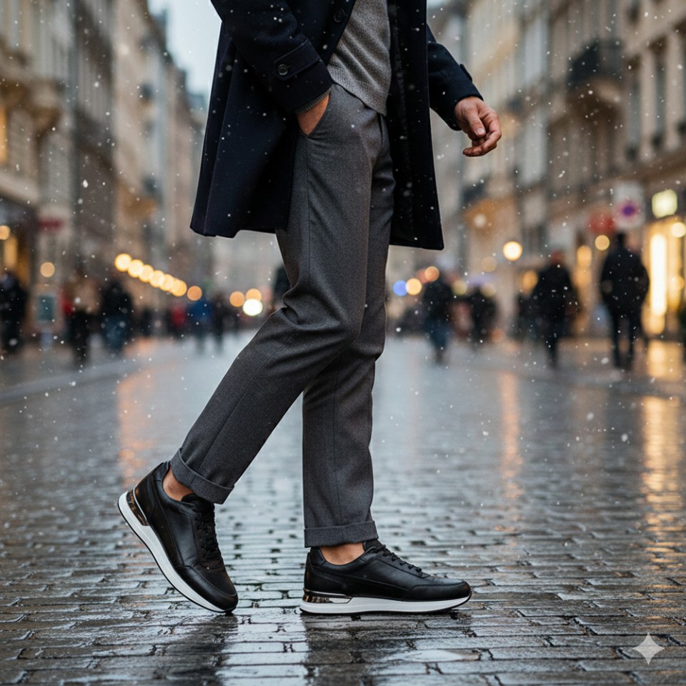 Zeytuk Casual Hakiki Deri Siyah Erkek Ayakkabı