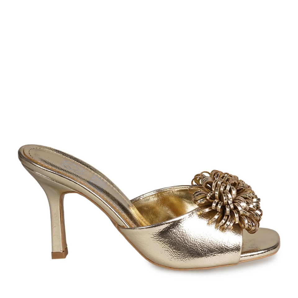 Zeytuk Dore Abiye Rugan Deri Kadın Terlik