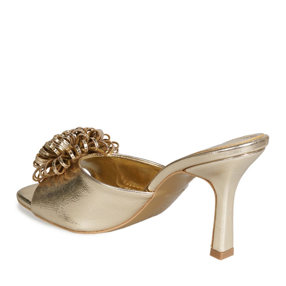 Zeytuk Dore Abiye Rugan Deri Kadın Terlik