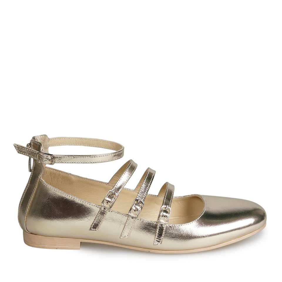 Zeytuk Dore Mary Jane Deri Kadın Ayakkabı