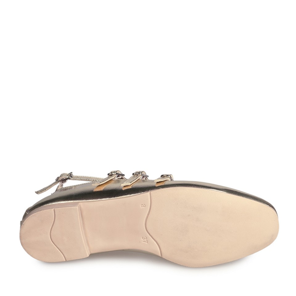 Zeytuk Dore Mary Jane Deri Kadın Ayakkabı