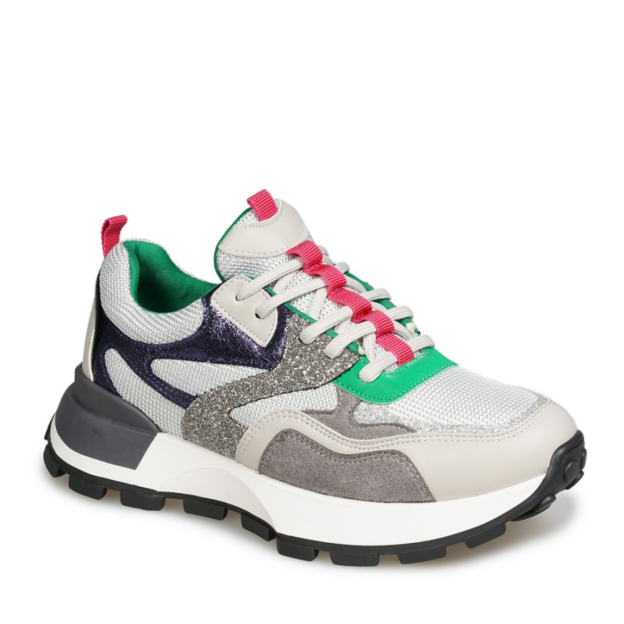 Zeytuk Gri Sneakers Tekstil Kadın Ayakkabı 