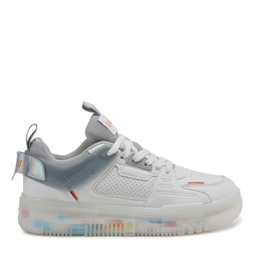 Zeytuk Gri Sneakers Vegan Kadın Ayakkabı