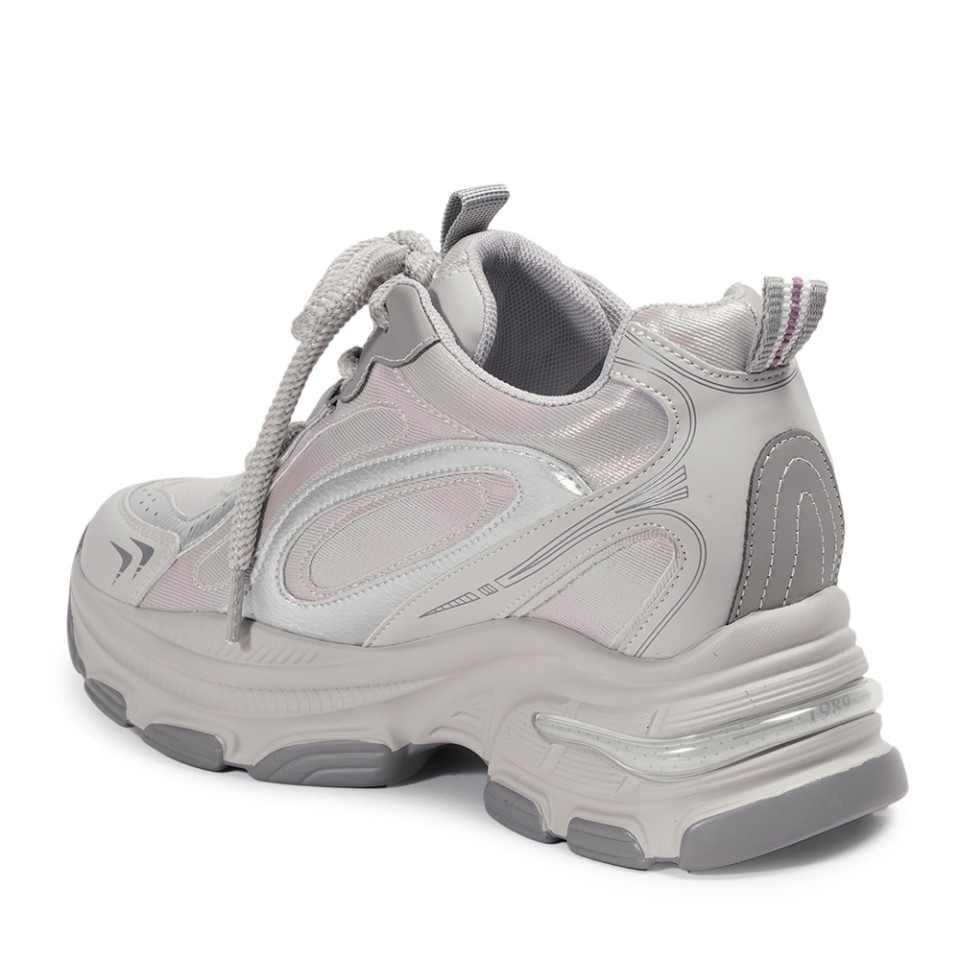 Zeytuk Gri Sneakers Vegan Kadın Bot