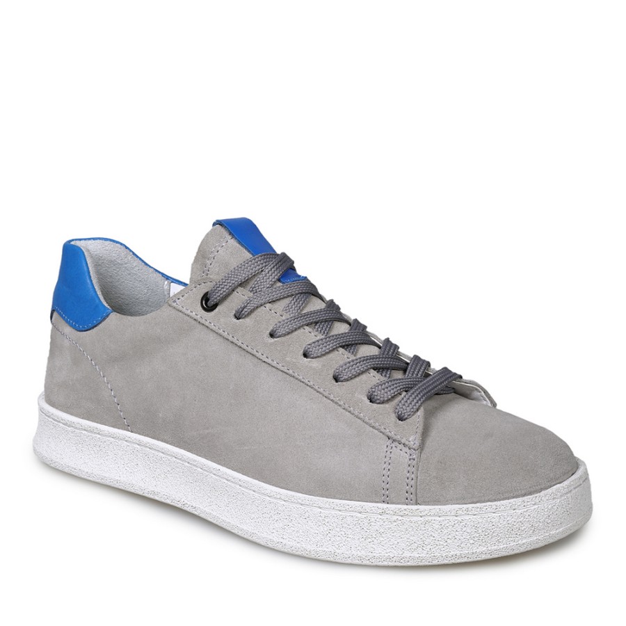 Zeytuk Gri Süet Deri Casual Erkek Ayakkabı